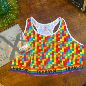 Rainbow Racerback Soft Bra